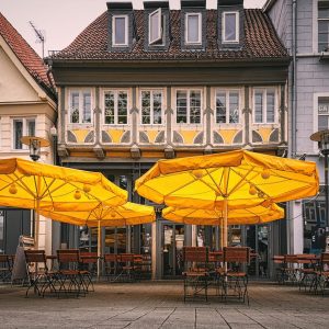 parasol chauffant terrasse restaurant