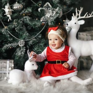 habiller un enfant pour Noël